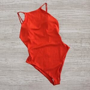 Andie Women's One Piece Swimsuit in Vibrant Orange